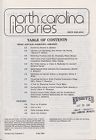 North Carolina Libraries, Vol. 46,  no. 3